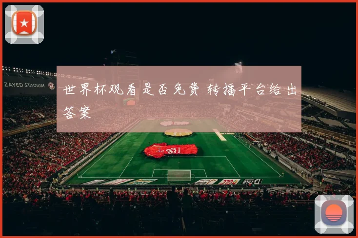 世界杯观看是否免费 转播平台给出答案